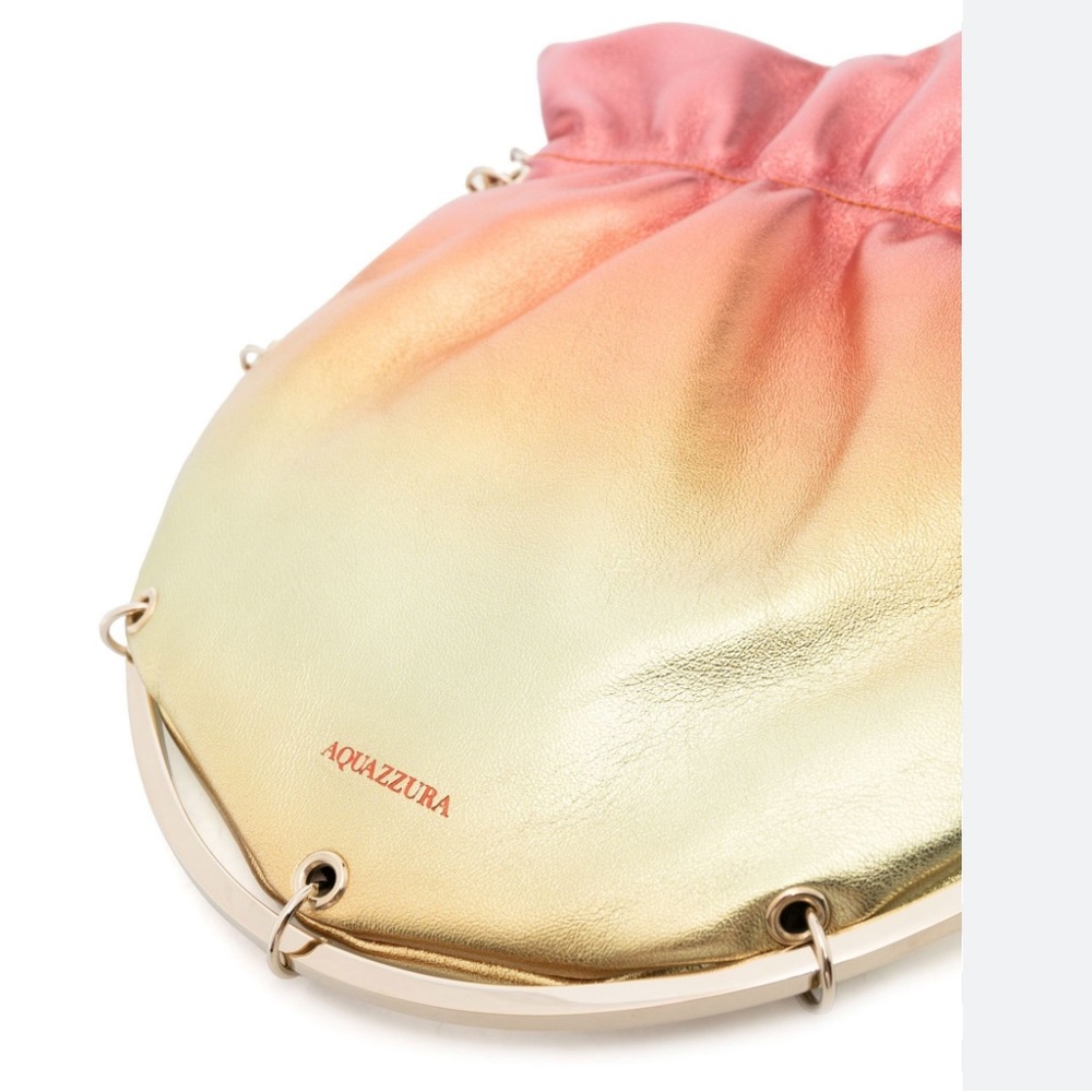 NEW NWT AQUAZZURA Orange Soho Chain Ombré Shoulder Bag